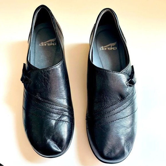 Dansko Franny Leather Hidden Stretch Slip On Loafer - Picture 3 of 10